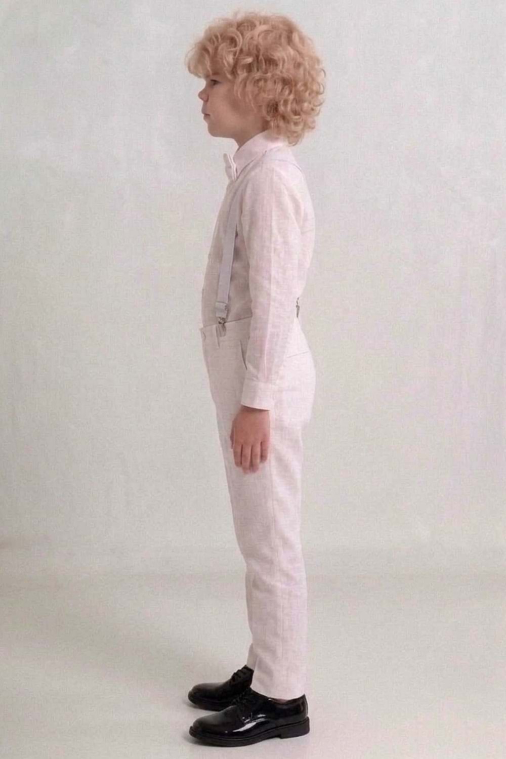 Beyaz Pantolon Gömlekli Erkek Çocuk Takım M00809