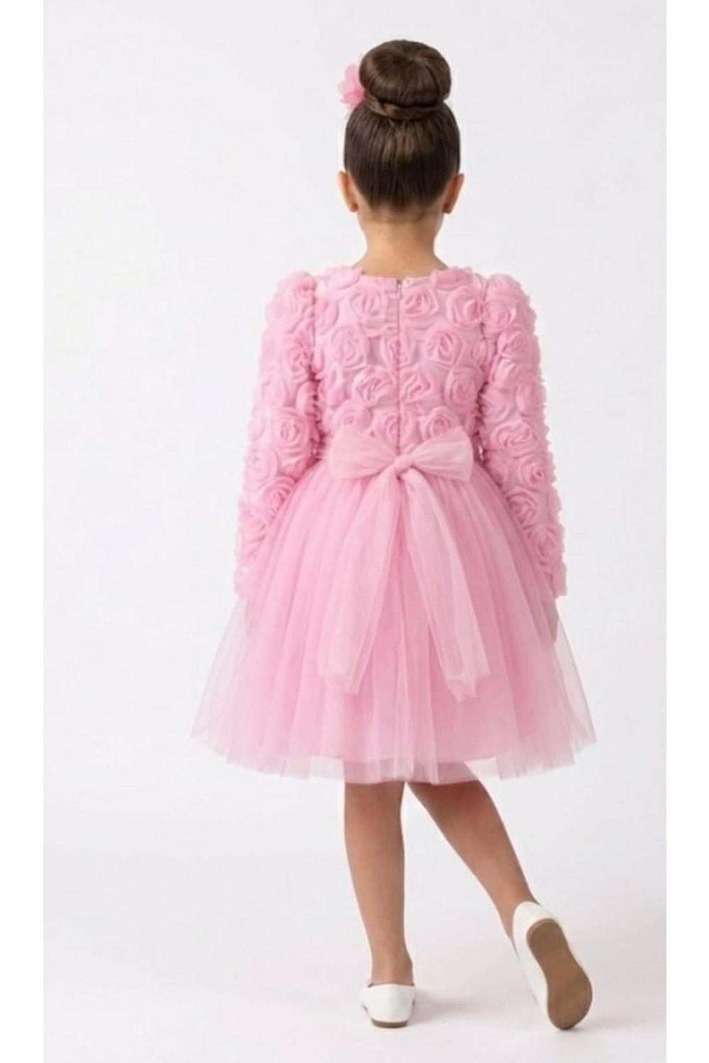 Luvia Uzun Kol Kız Tütü Abiye Elbise M00810