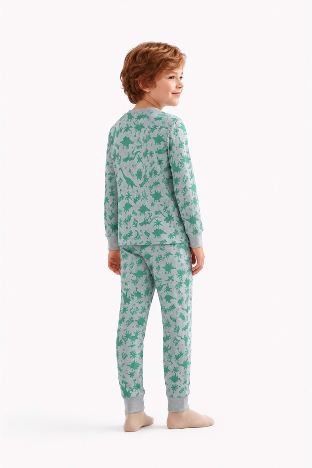 Erkek Çocuk Baskılı Penye Pijama Takımı M00844