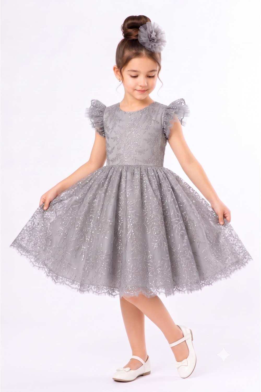 Floare Kız Çocuk Abiye Elbise M00850