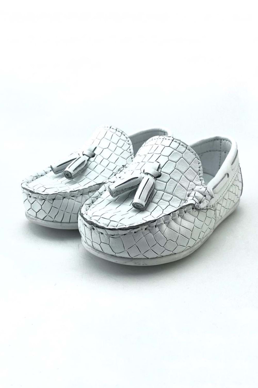 Krokodil Deri Desen Erkek Çocuk Ayakkabı