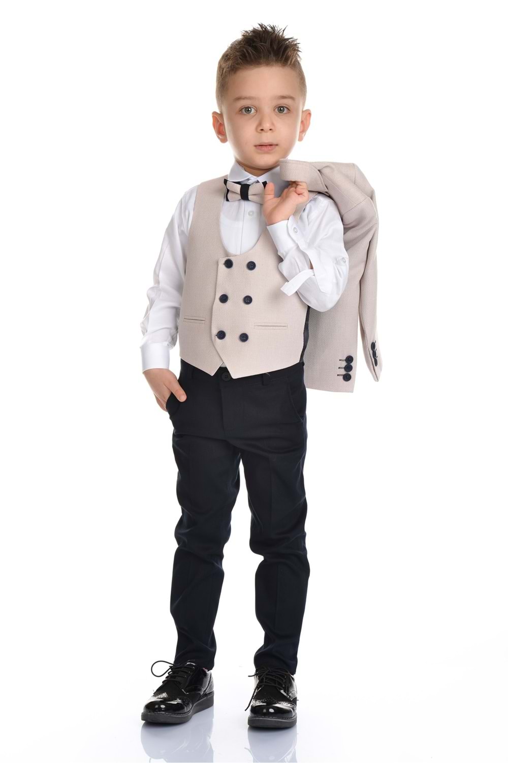 Yelekli Spor Kesim Erkek Çocuk Damatlık