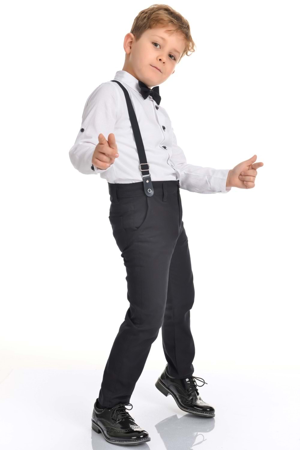 Oxford Gömlek Uzun Pantolon Erkek Çocuk Takımı MNK0302