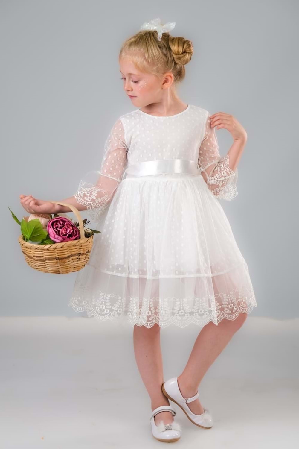 Dream Luxury Dantel Kız Çocuk Elbise MNK0327