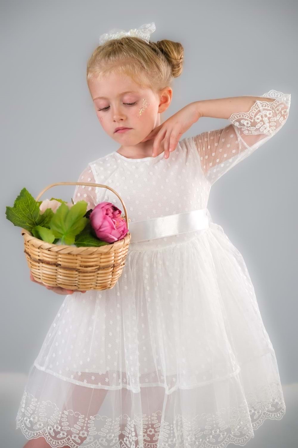 Dream Luxury Dantel Kız Çocuk Elbise MNK0327