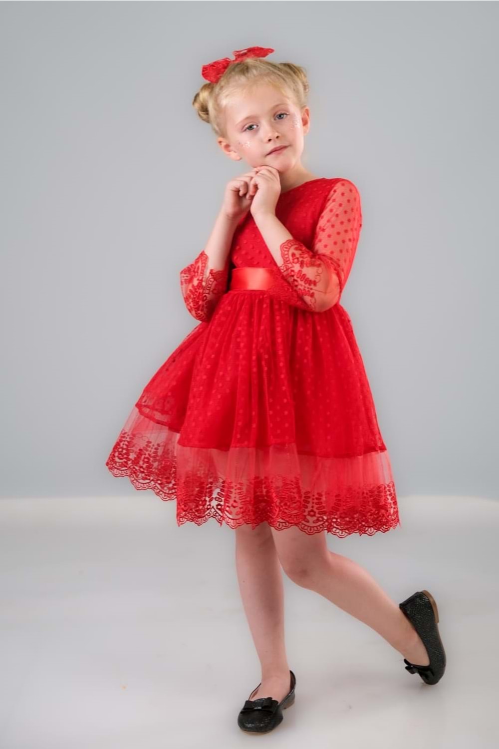 Dream Luxury Dantel Kız Çocuk Elbise MNK0327