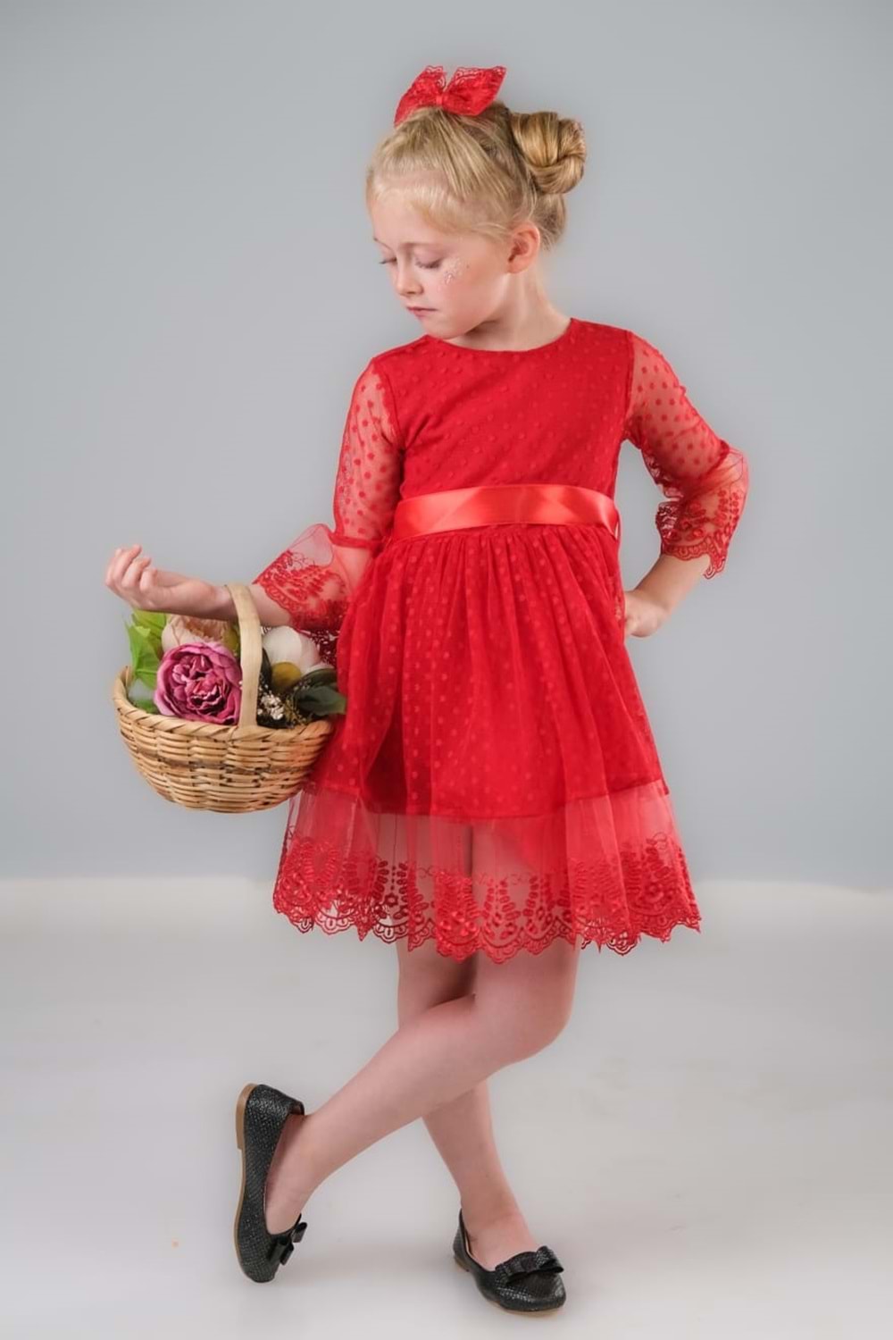 Dream Luxury Dantel Kız Çocuk Elbise MNK0327