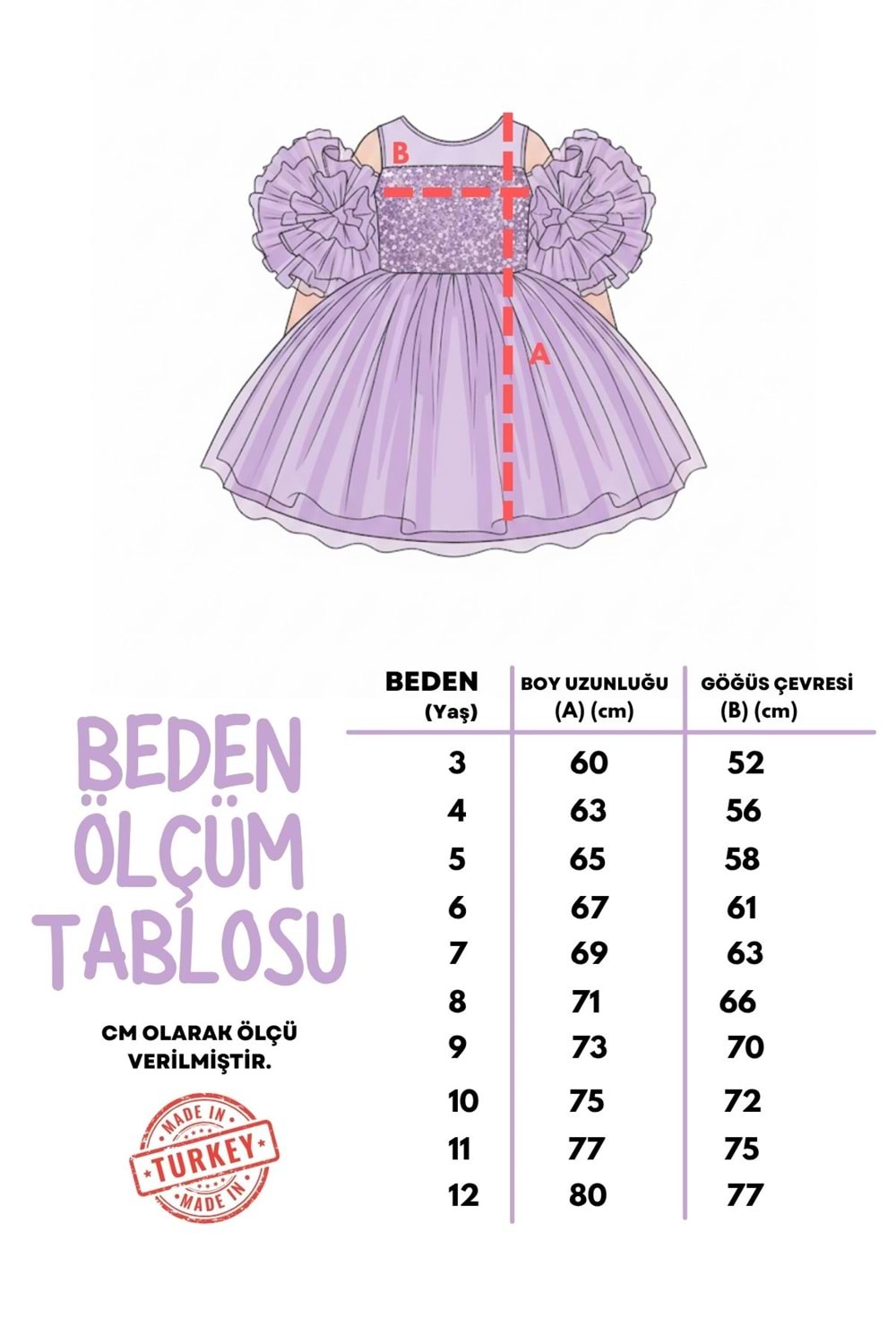 Şifon Robalı Ponpon Kol Pul Payetli Kız Çocuk Kabarık Etek Tütülü Abiye MNK0378