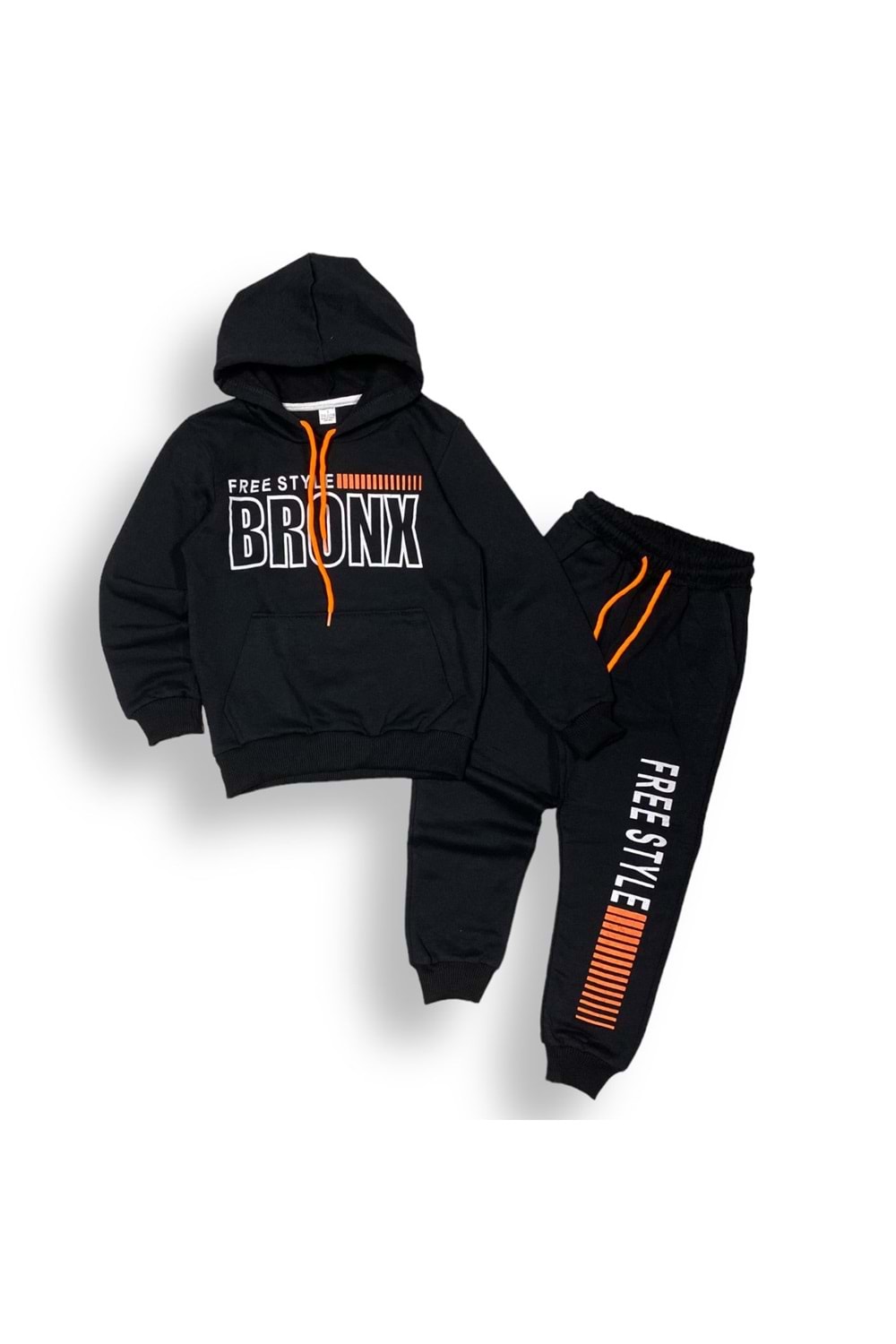 Bronx Şardonlu Siyah İkiiplik Eşofman Takım MNK0459