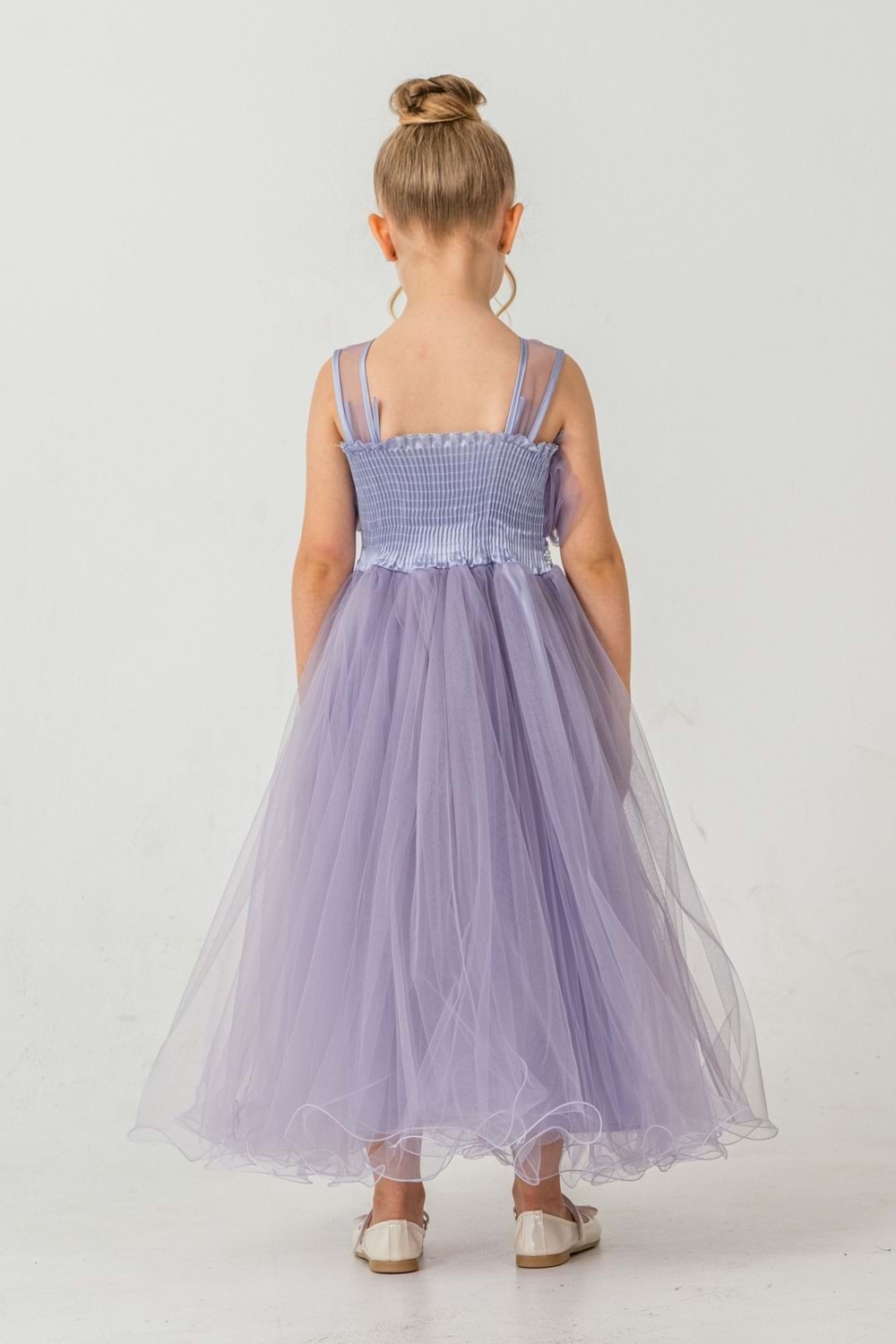 Kız Çocuk Robası Katlı Özel Gün Abiye Elbise MNK0475