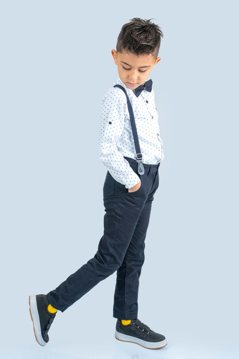 Baskılı Oxford Erkek Çocuk Takım MNK0479