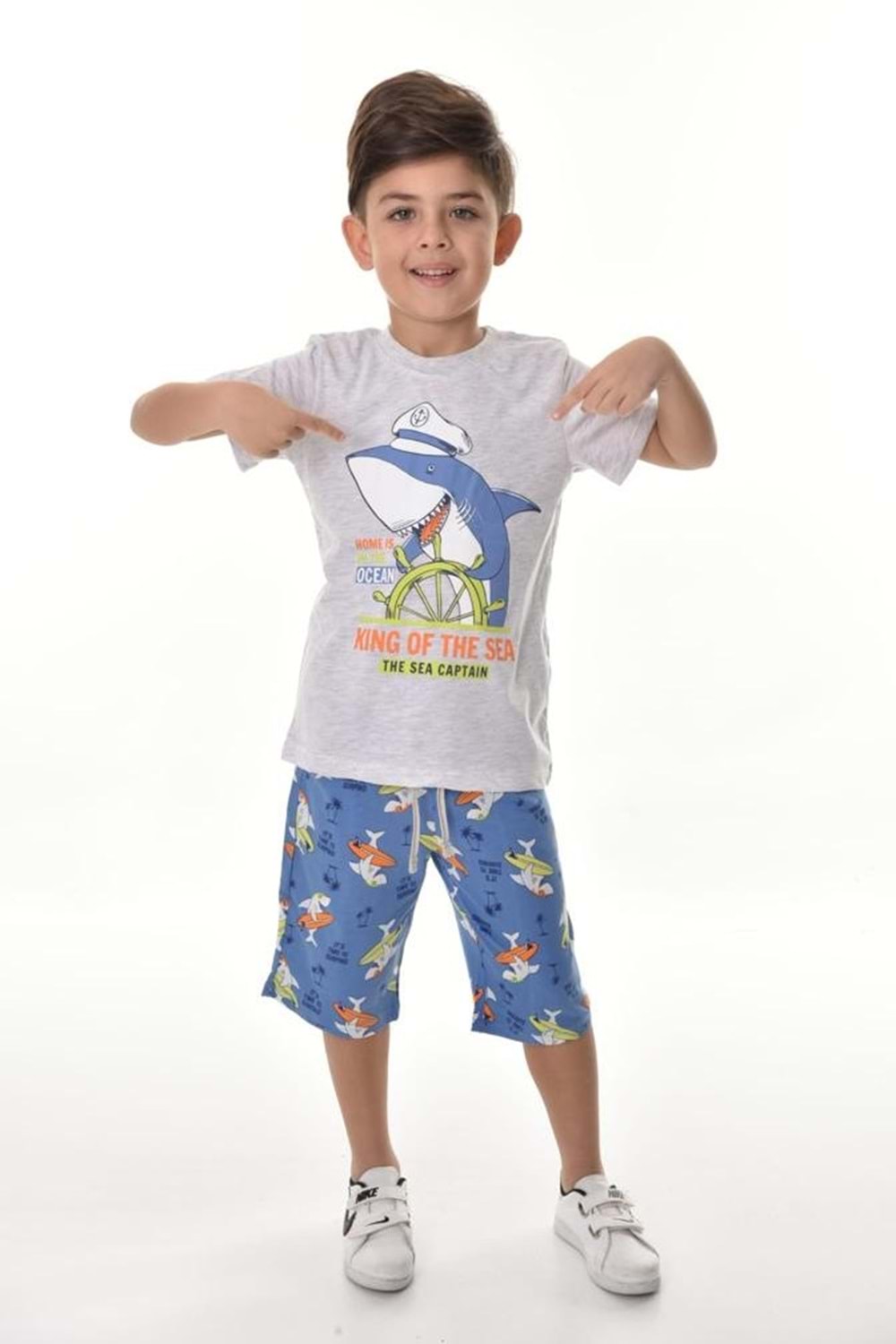 Captain Shark Erkek Çocuk Şortlu Takım MNK0493