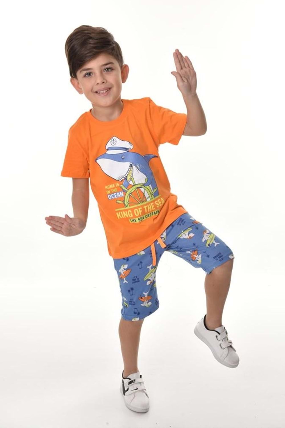Captain Shark Erkek Çocuk Şortlu Takım MNK0493
