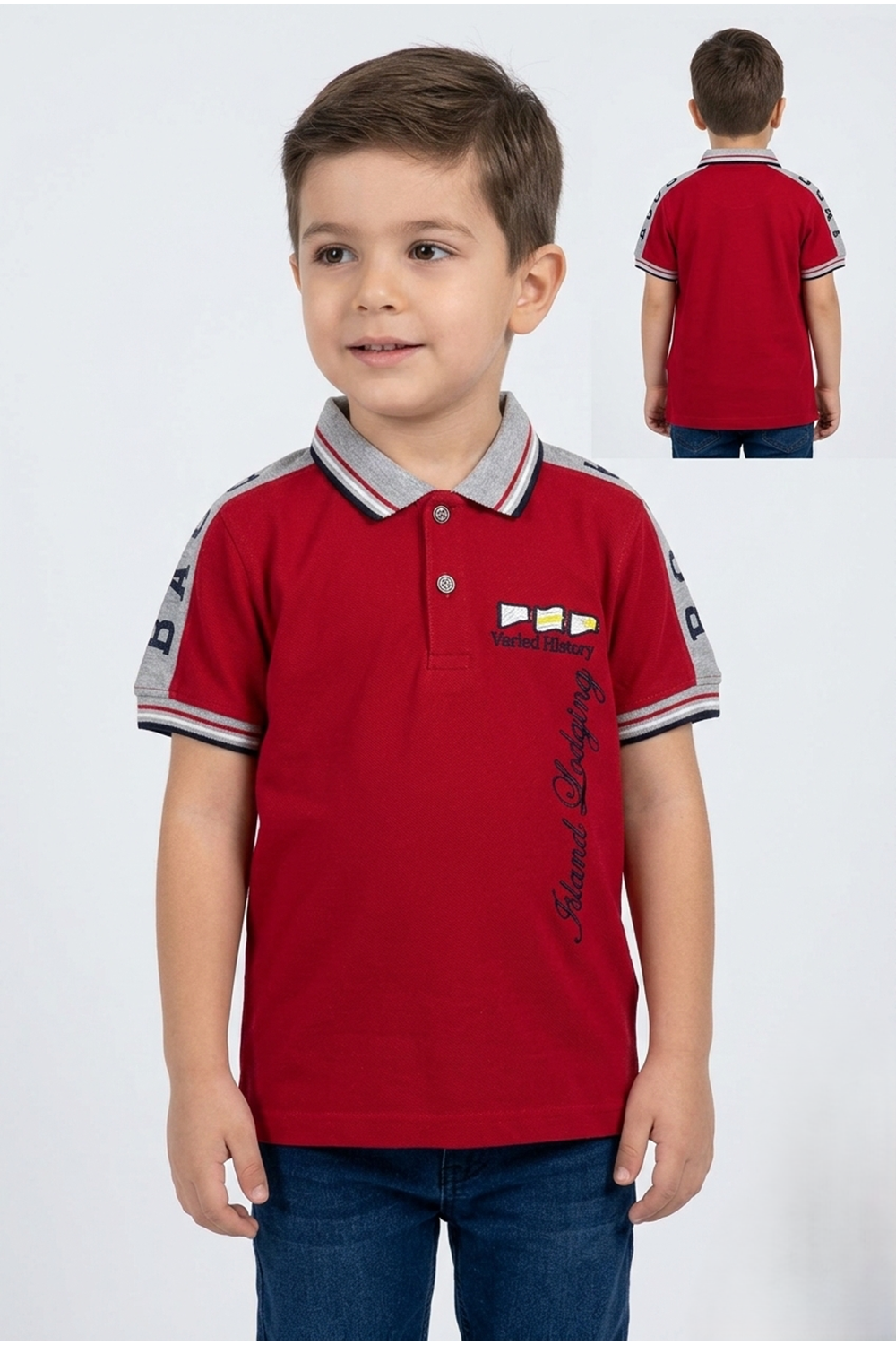 Polo Yaka Lakost Çocuk Tişört MNK0505