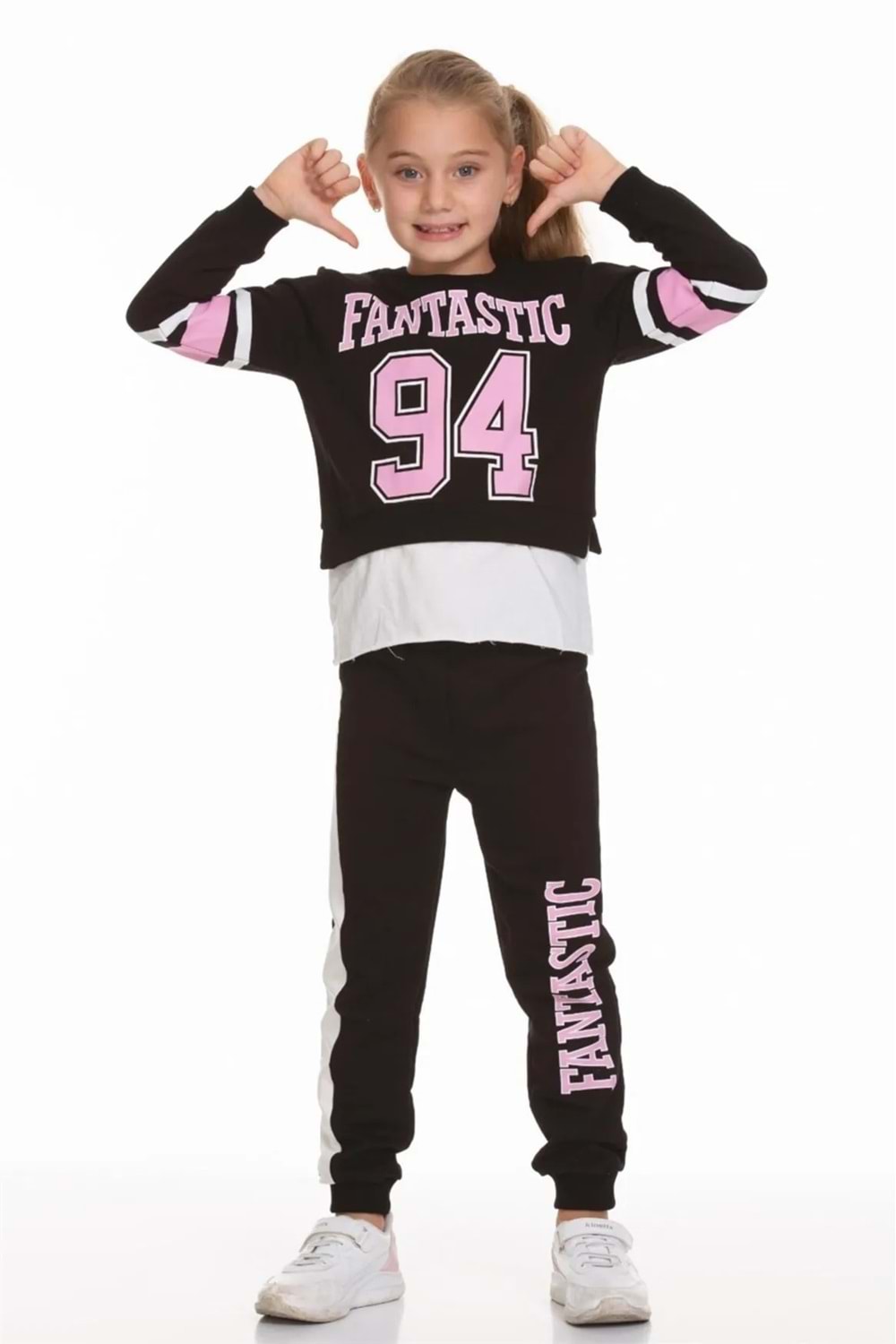 Kız Çocuk Fantastic Baskılı Eşofman Takımı Mnk0518