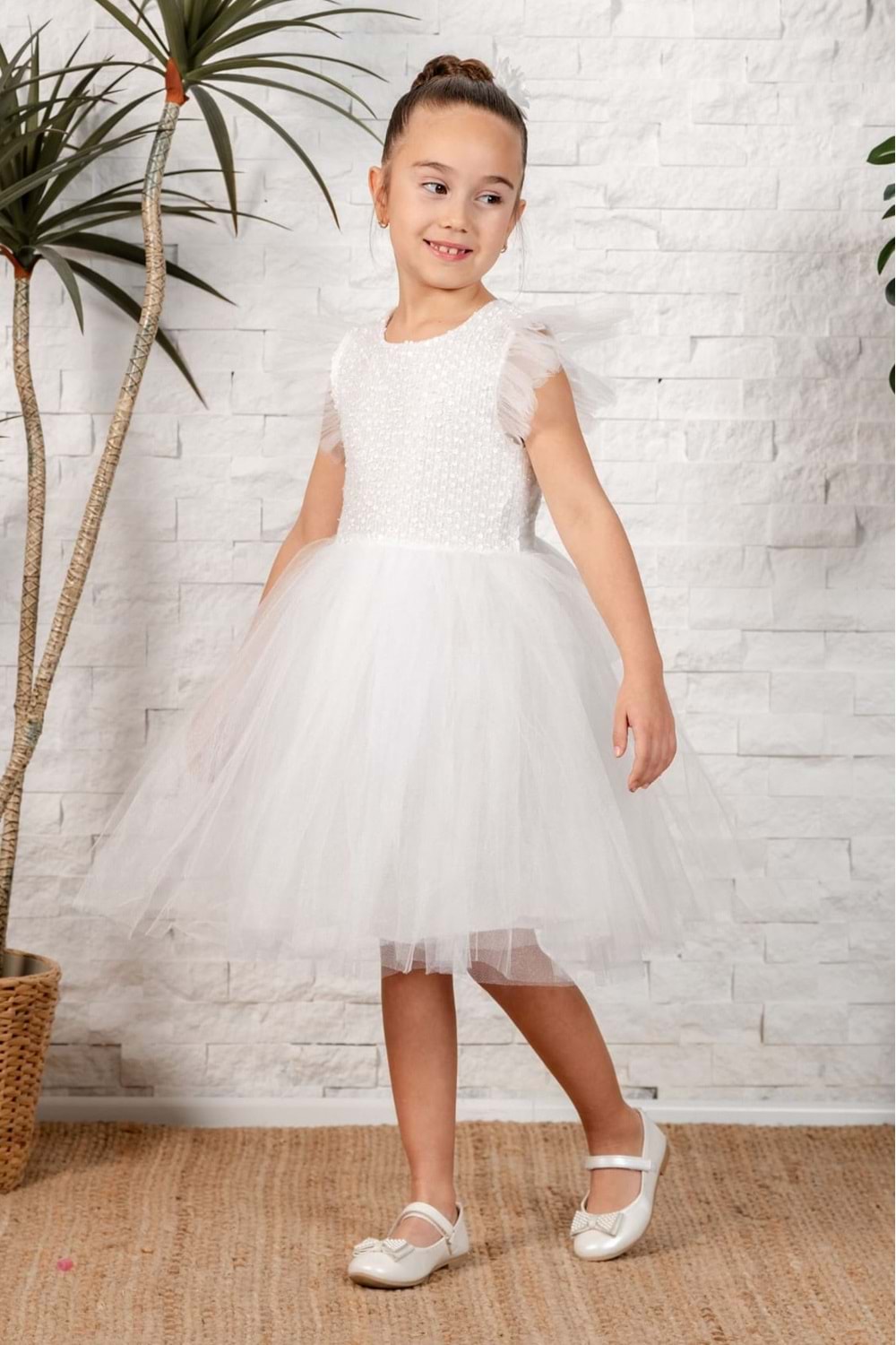 Tüllü Kız Çocuk KPL Elbise MNK0526