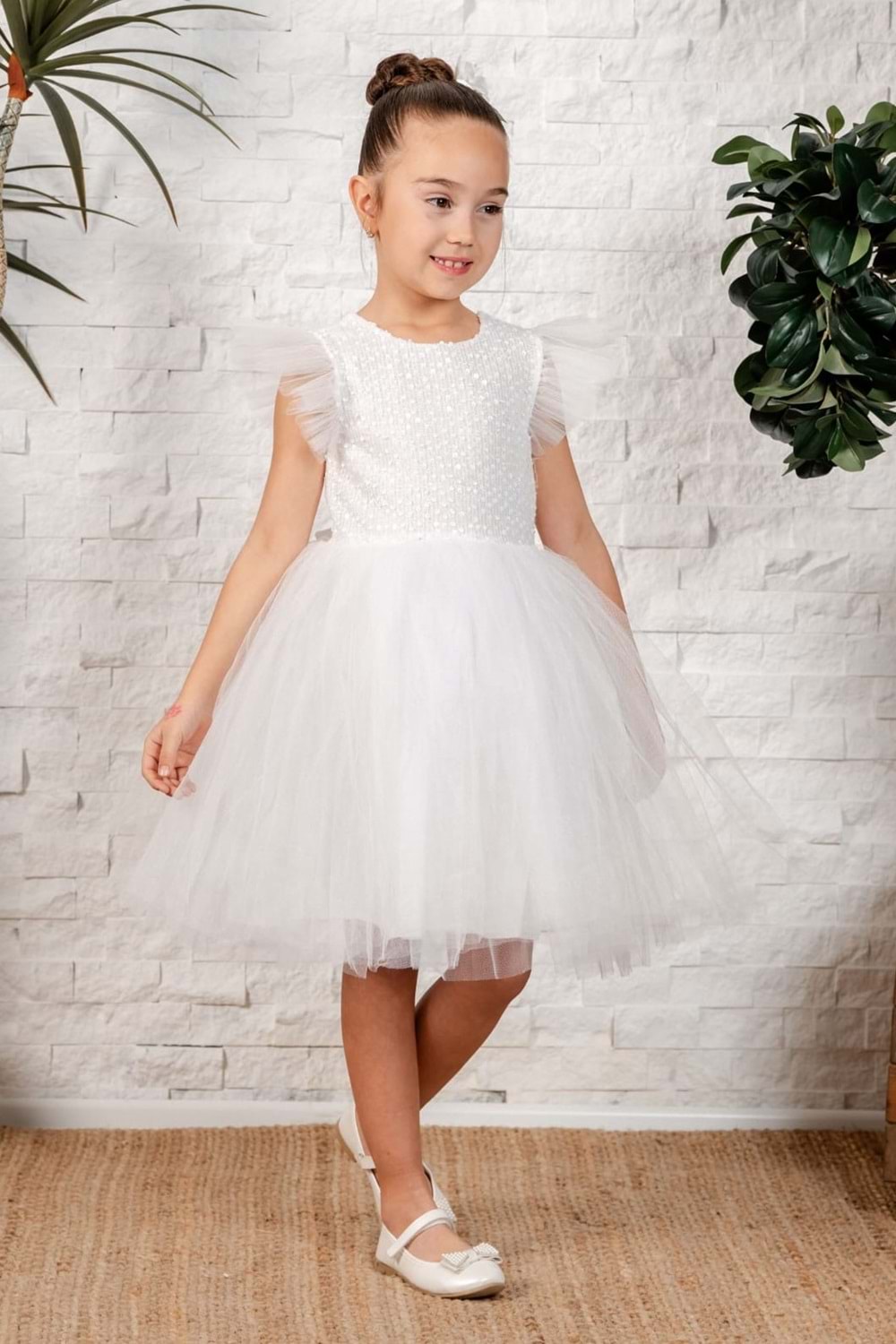 Tüllü Kız Çocuk KPL Elbise MNK0526