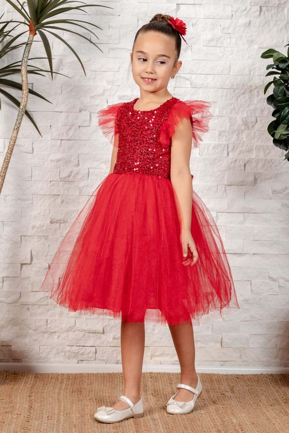 Tüllü Kız Çocuk KPL Elbise MNK0526