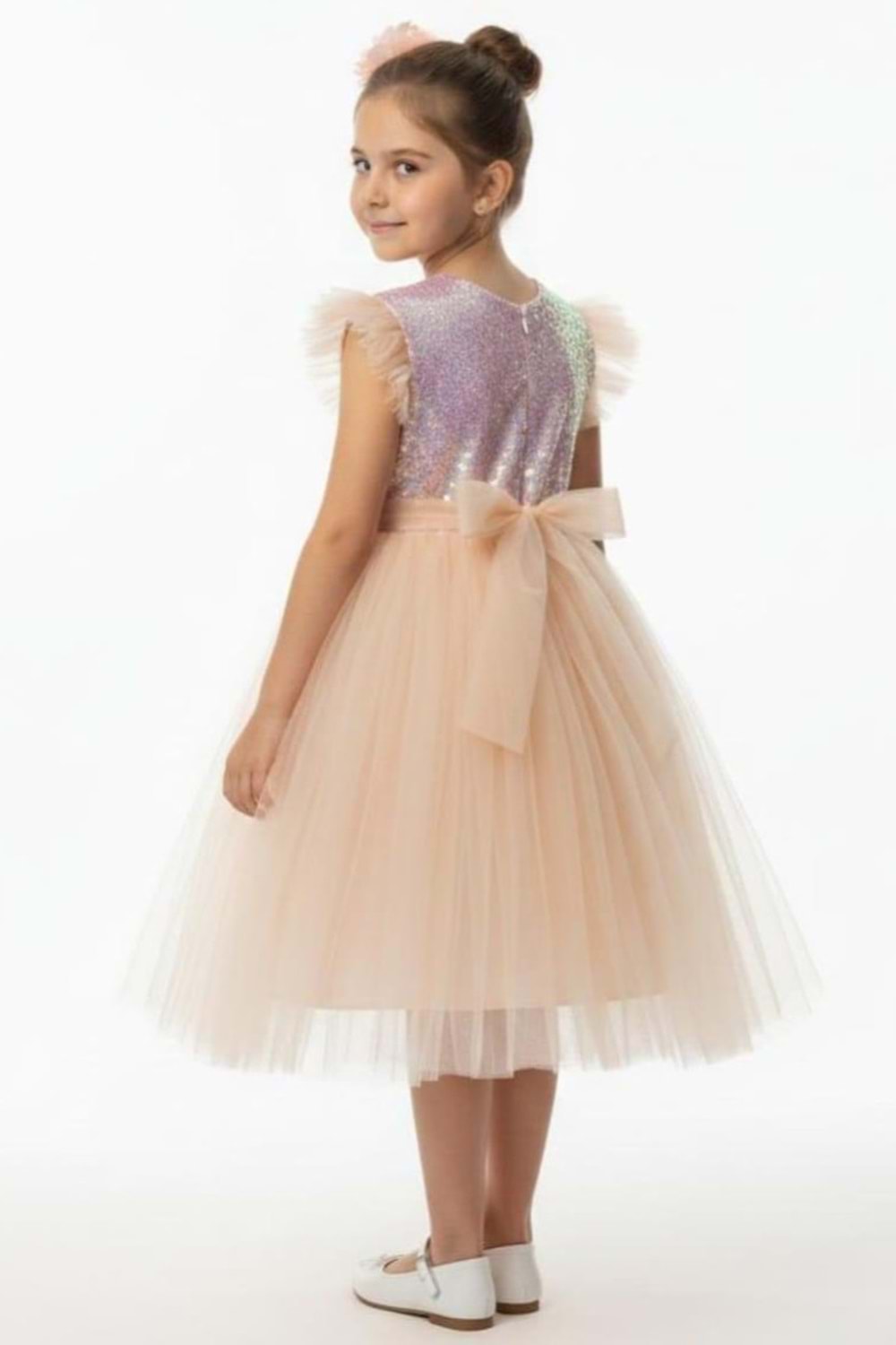 Tüllü Kız Çocuk KPL Elbise MNK0526