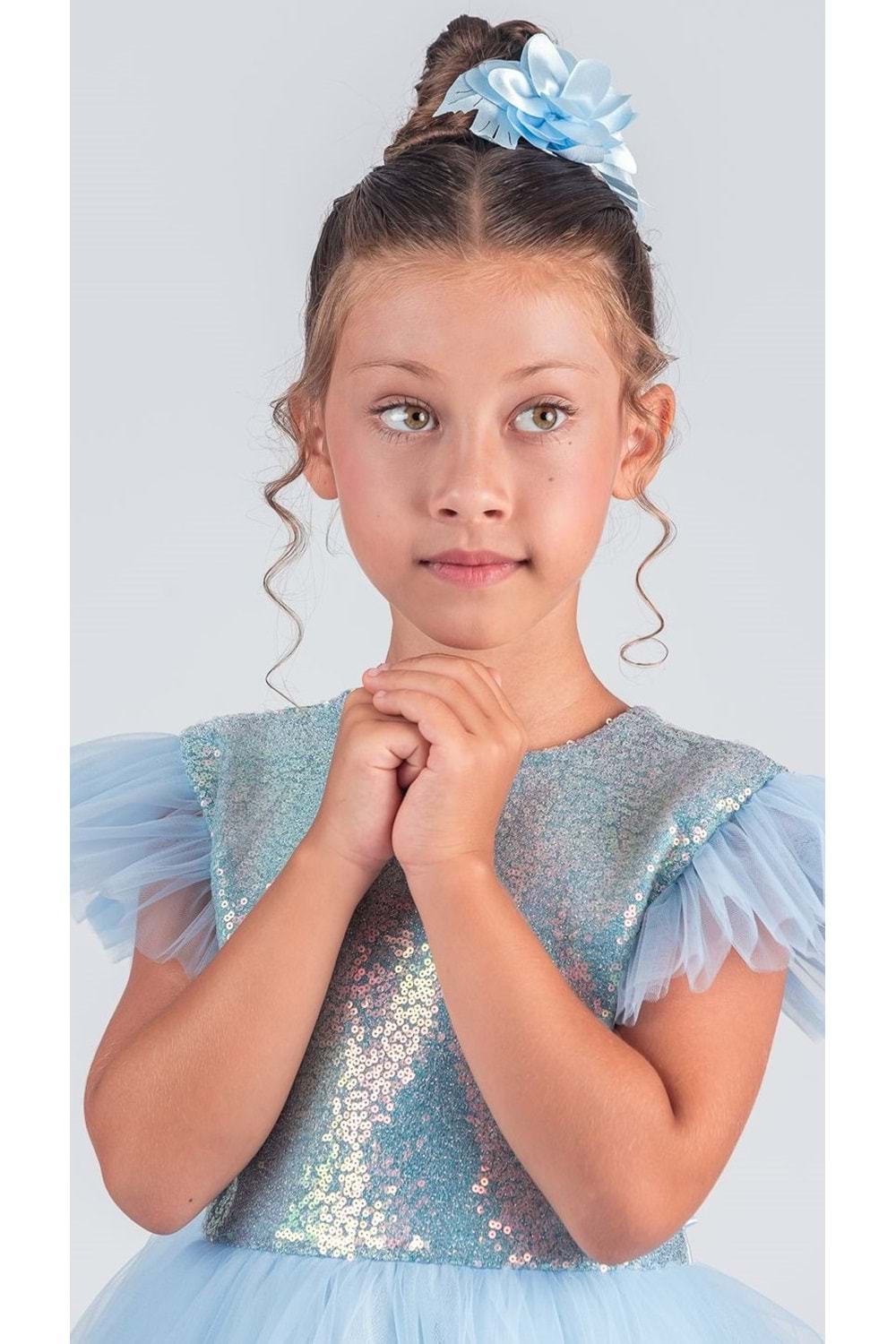 Tüllü Kız Çocuk KPL Elbise MNK0526