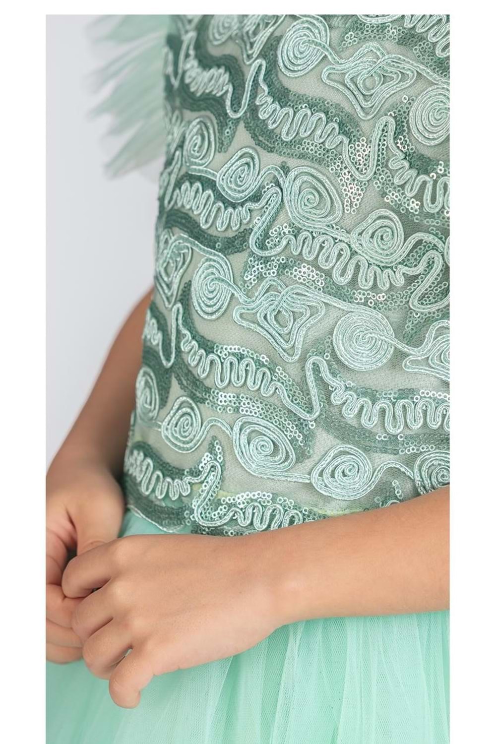 Tüllü Kız Çocuk KPL Elbise MNK0526