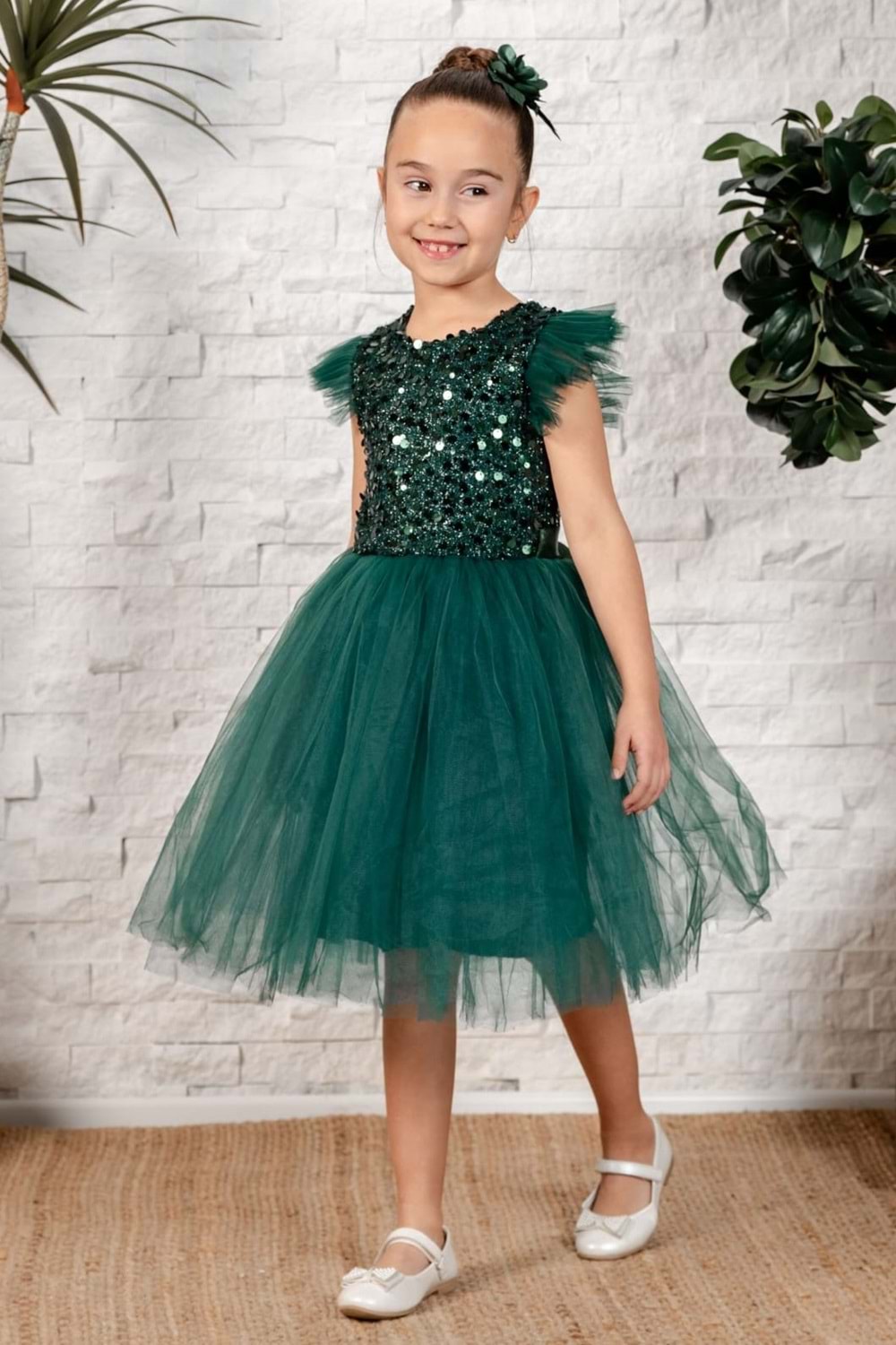 Tüllü Kız Çocuk KPL Elbise MNK0526