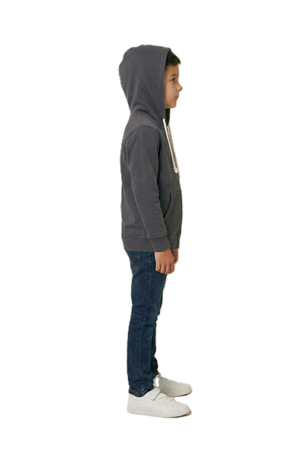 Çocuk İkiiplik Mevsimlik Fermuarlı Kapüşonlu Sweatshirt MNK0540