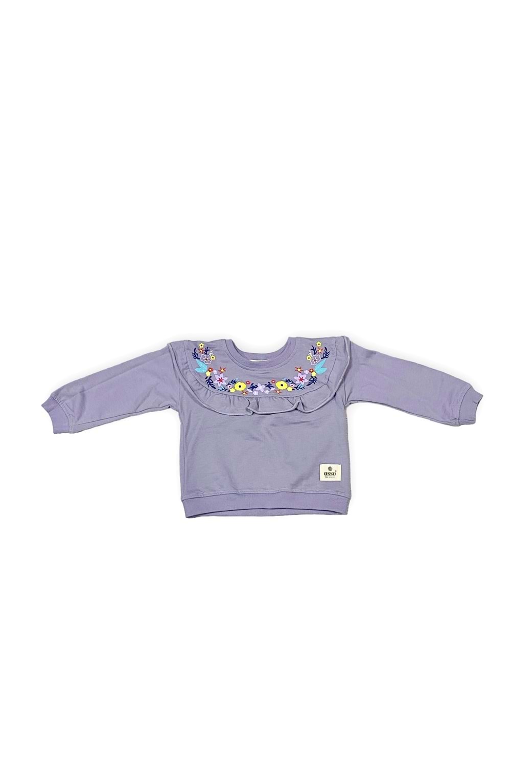 Otantik Çiçek Desen İkiiplik Kız Eşofman Takım MNK0548