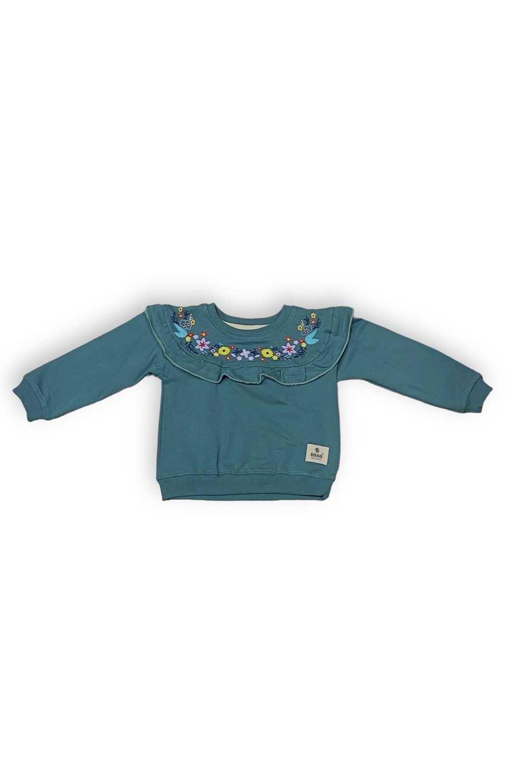 Otantik Çiçek Desen İkiiplik Kız Eşofman Takım MNK0548