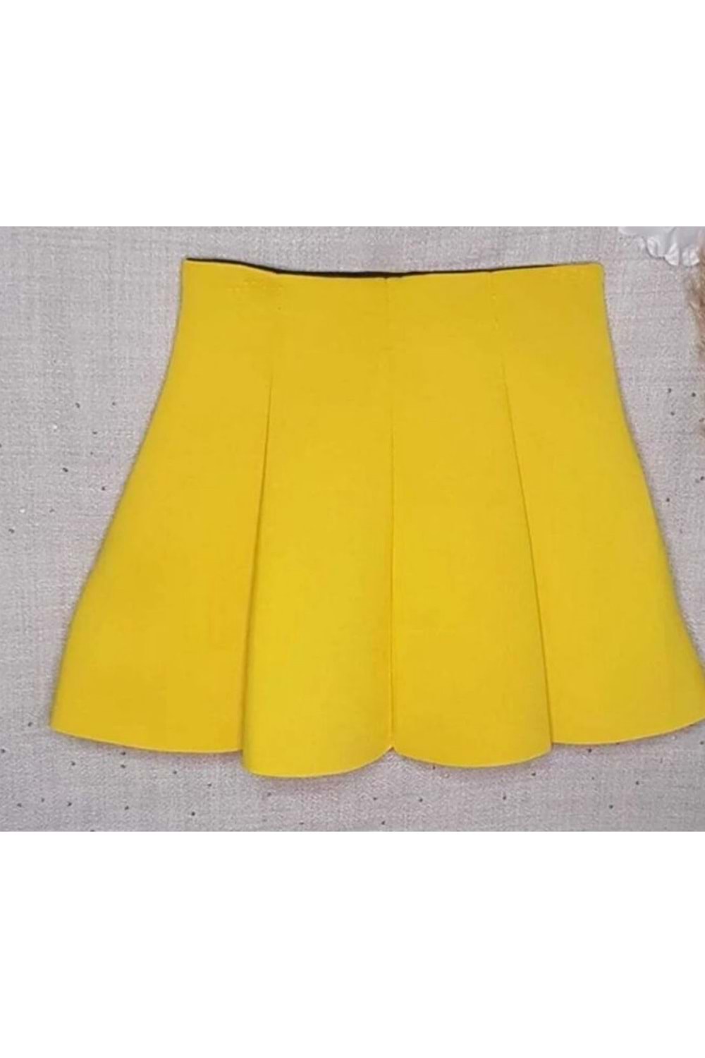 Parçalı Scuba Kumaş 23 Nisan Kız Çocuk Etek MNK0566