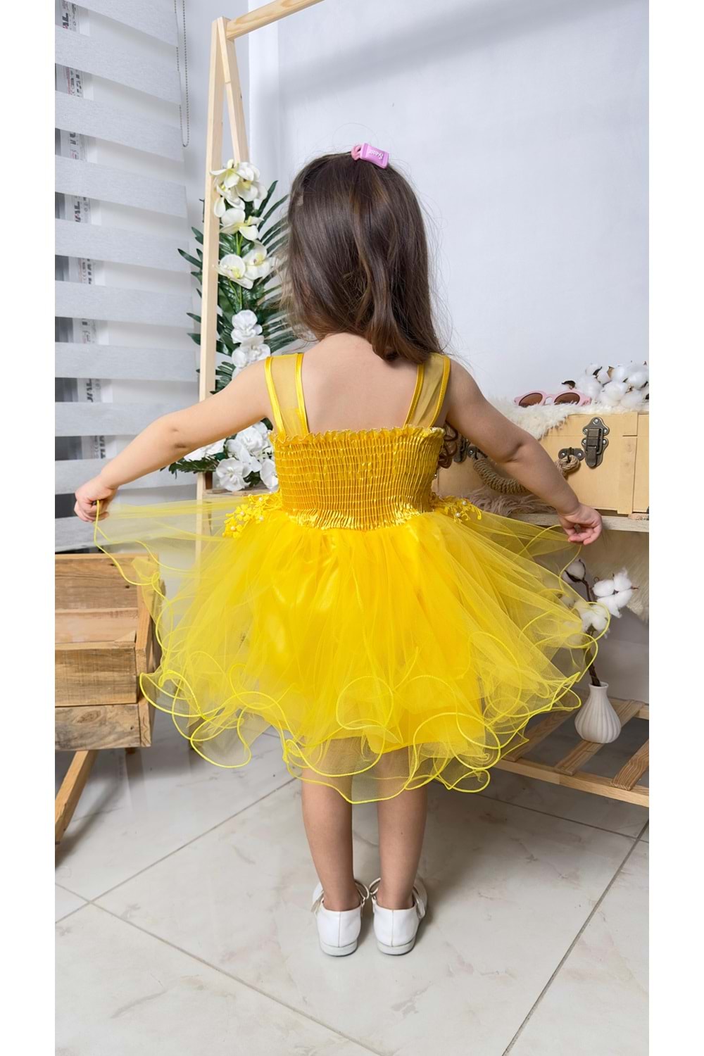 İncili Kız Çocuk Daisy Elbise MNK0585