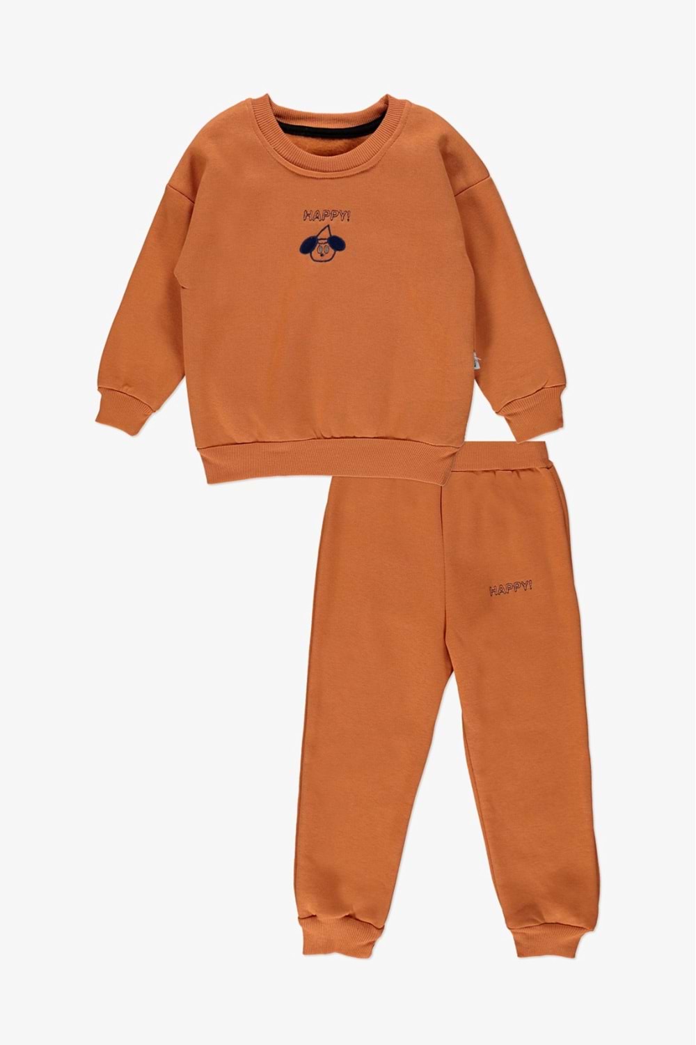 İçi Polarlı Nakışlı 3iplik Kışlık Çocuk Eşofman MNK0593