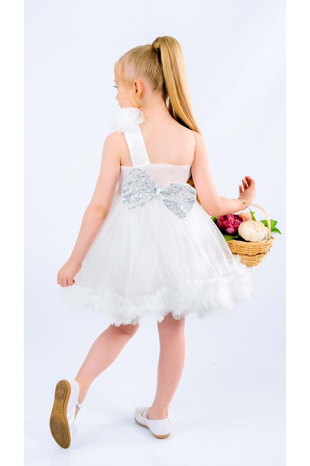 Tek Omuz Kız Çocuk Abiye MNK0599