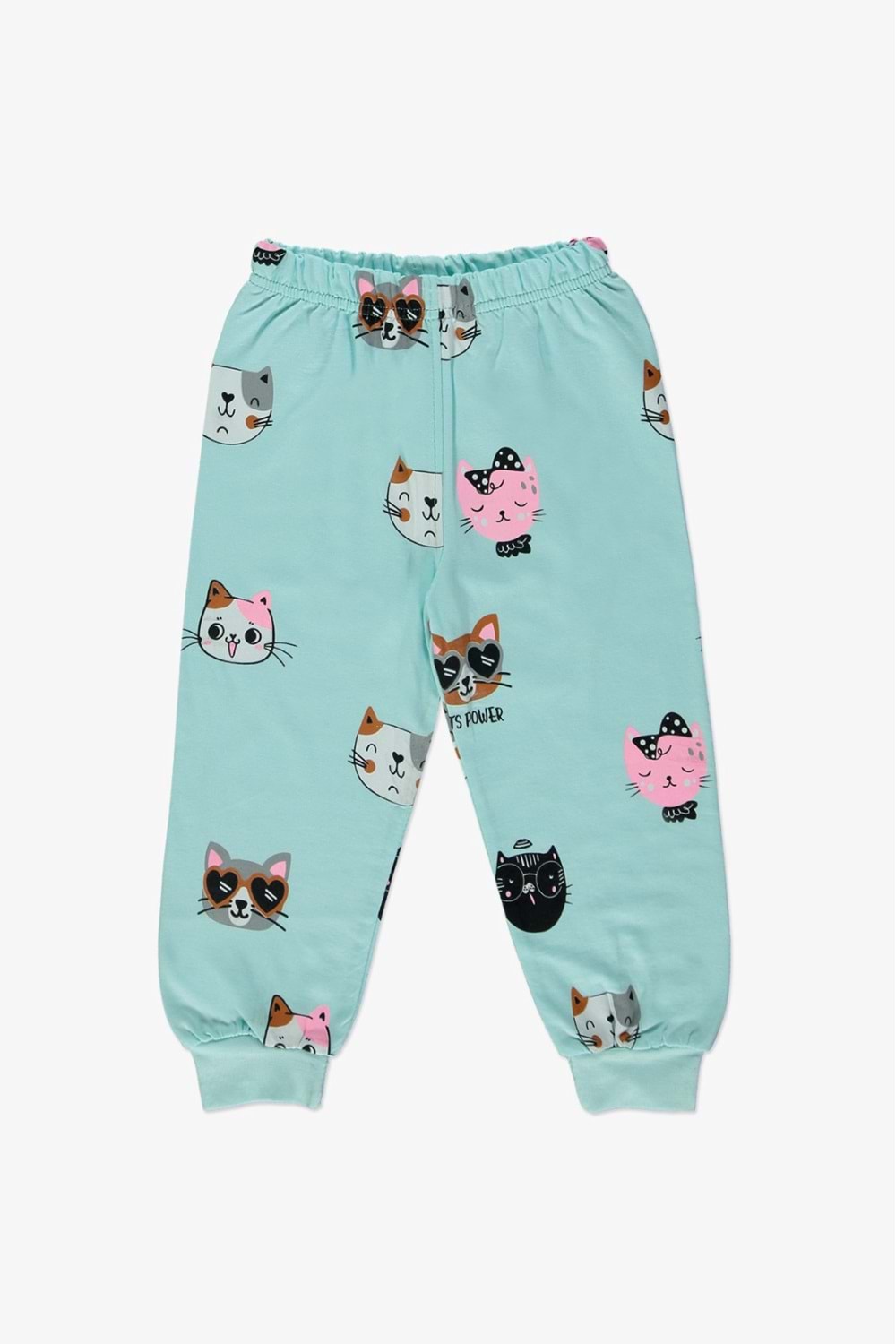 Baskılı İkiiplik Kız Pijama Takım MNK0602