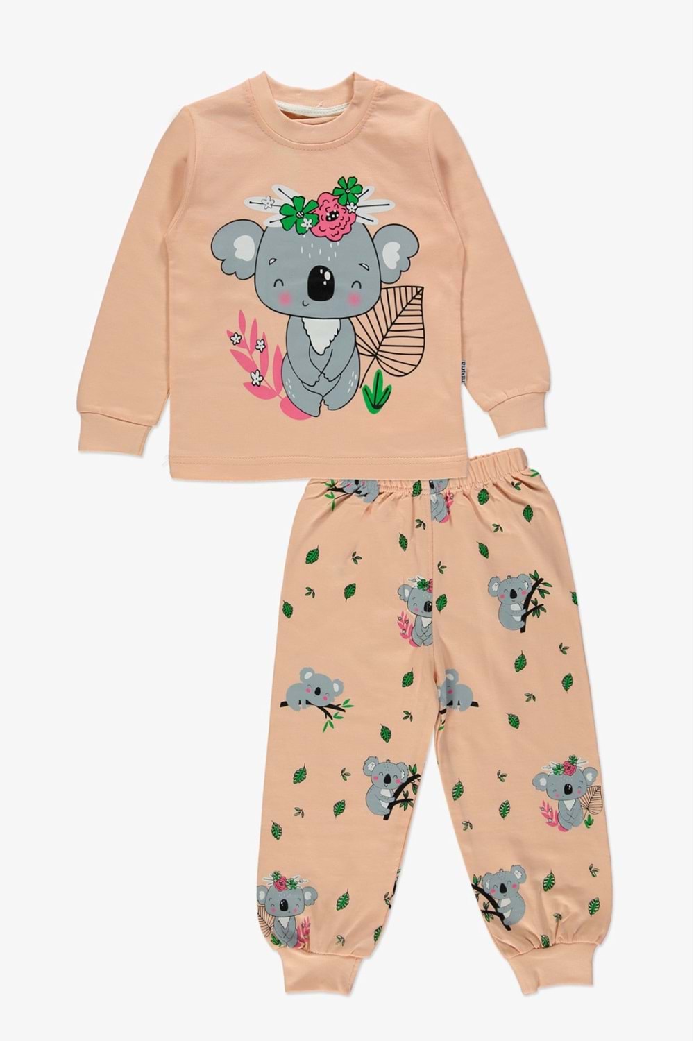 Baskılı İkiiplik Kız Pijama Takım MNK0602