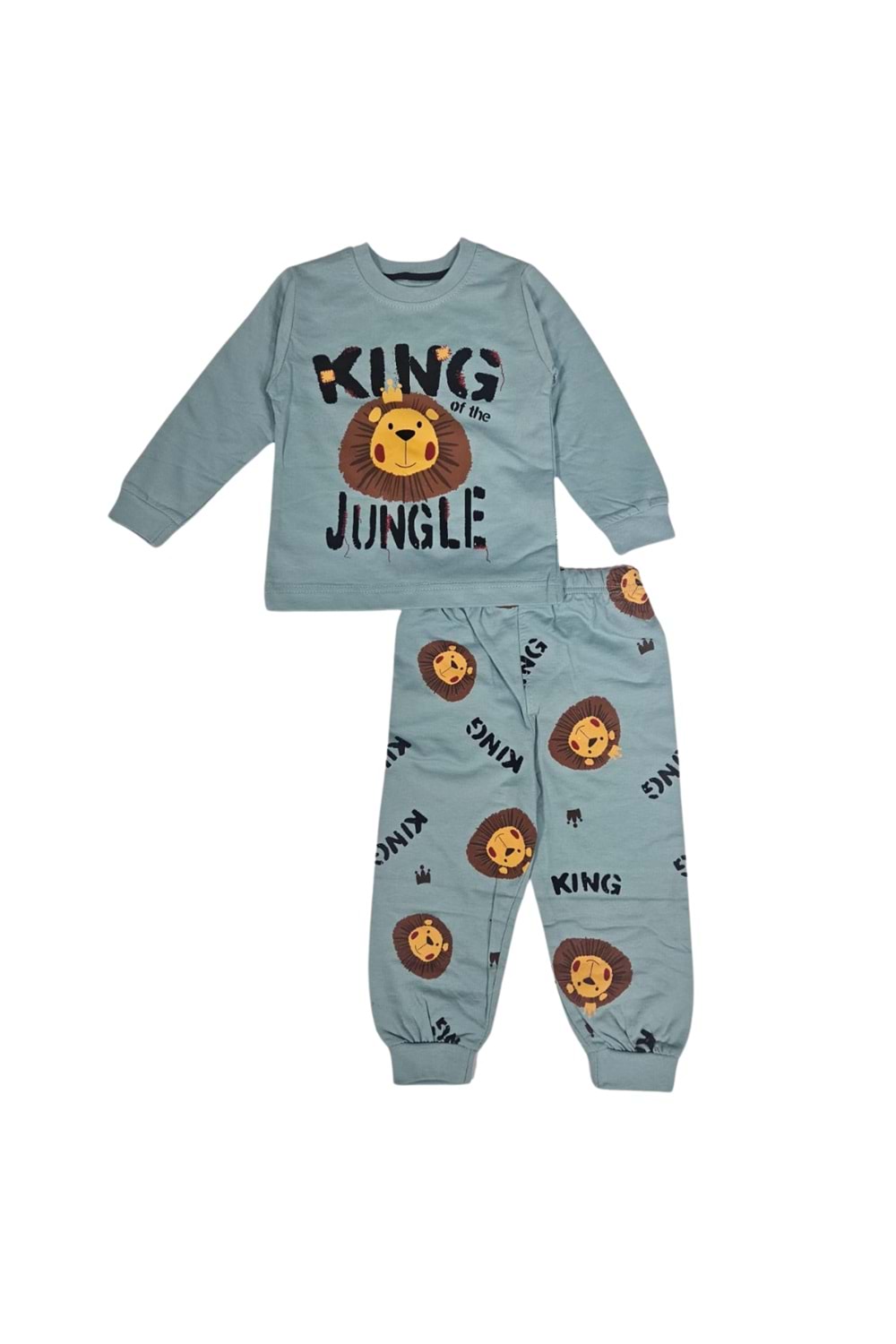 Baskılı İkiiplik Erkek Pijama Takım MNK0603