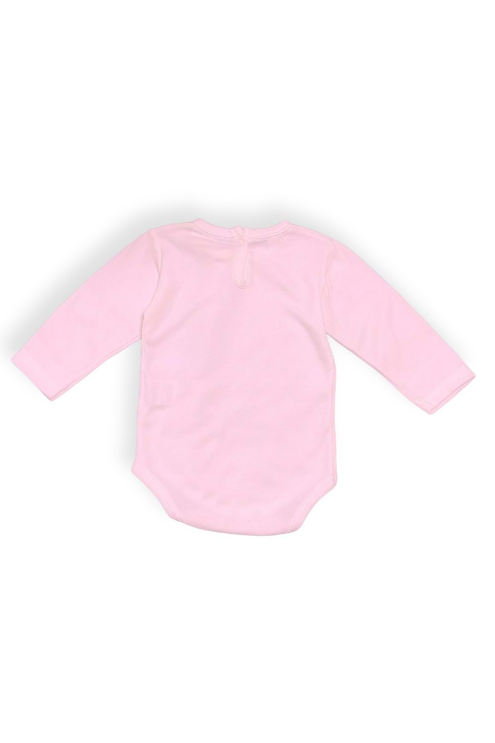 Annesinin Minik Prensesi Çıtçıtlı Pembe Uzun Kollu Body MNK0613