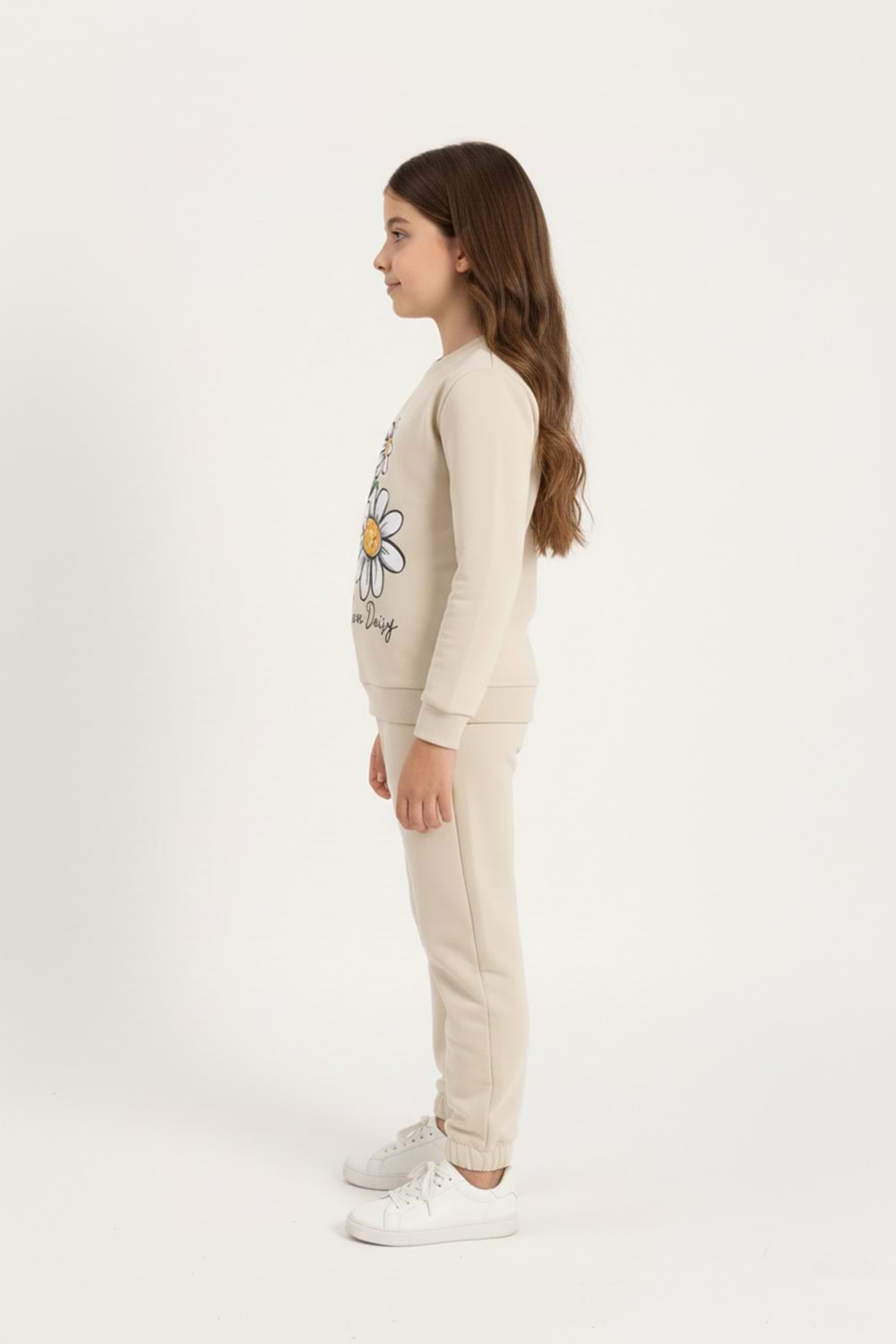 Papatya Motif Kız Çocuk Eşofman MNK0620