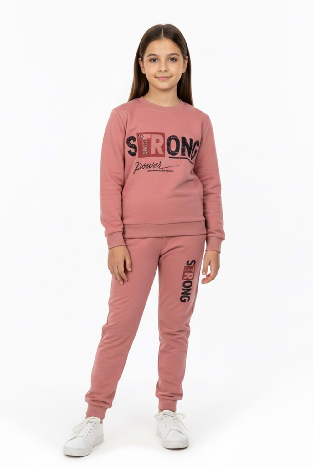 Strong Motif Kız Çocuk Eşofman MNK0625