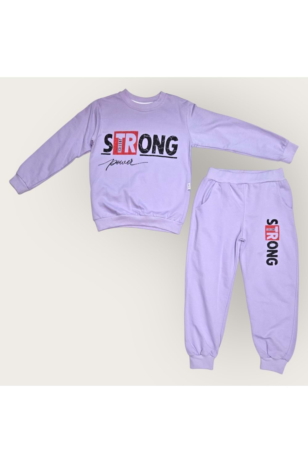 Strong Motif Kız Çocuk Eşofman MNK0625