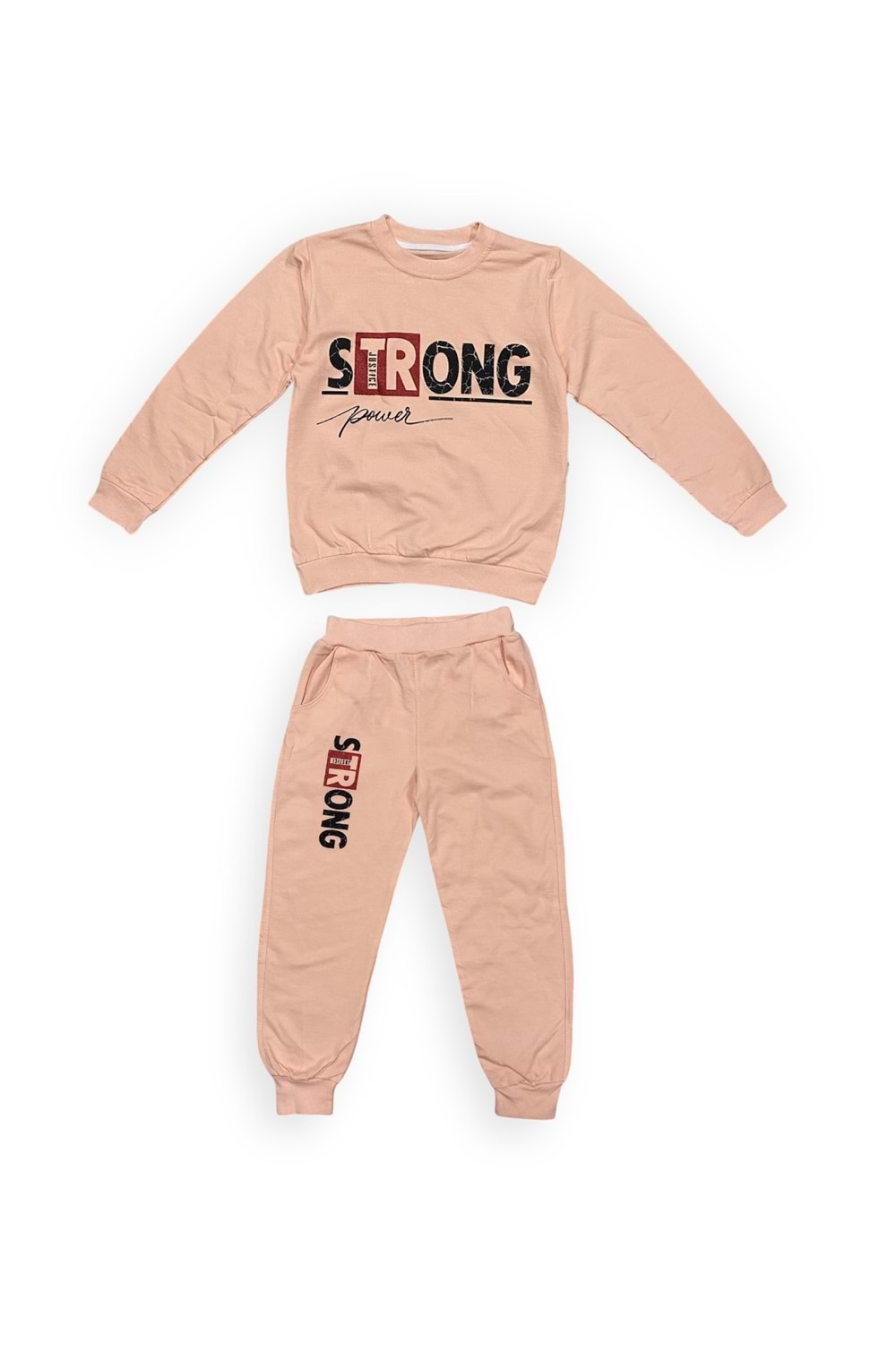 Strong Motif Kız Çocuk Eşofman MNK0625
