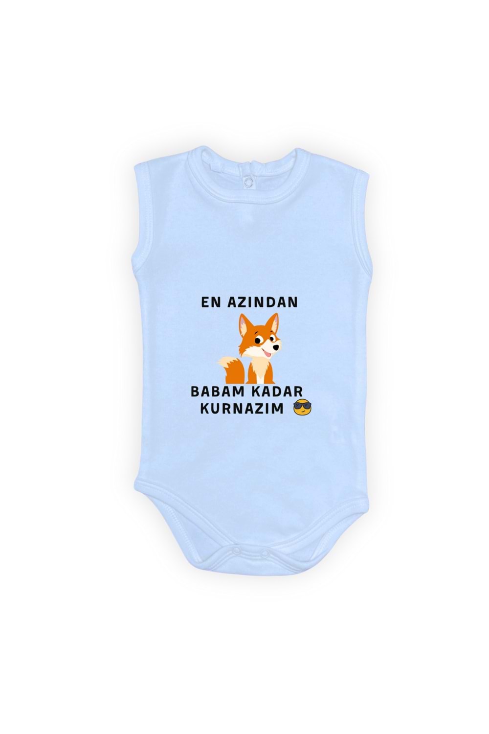 En Azından Babam Kadar Kurnazım Bebek Çıtçıtlı Body MNK0628