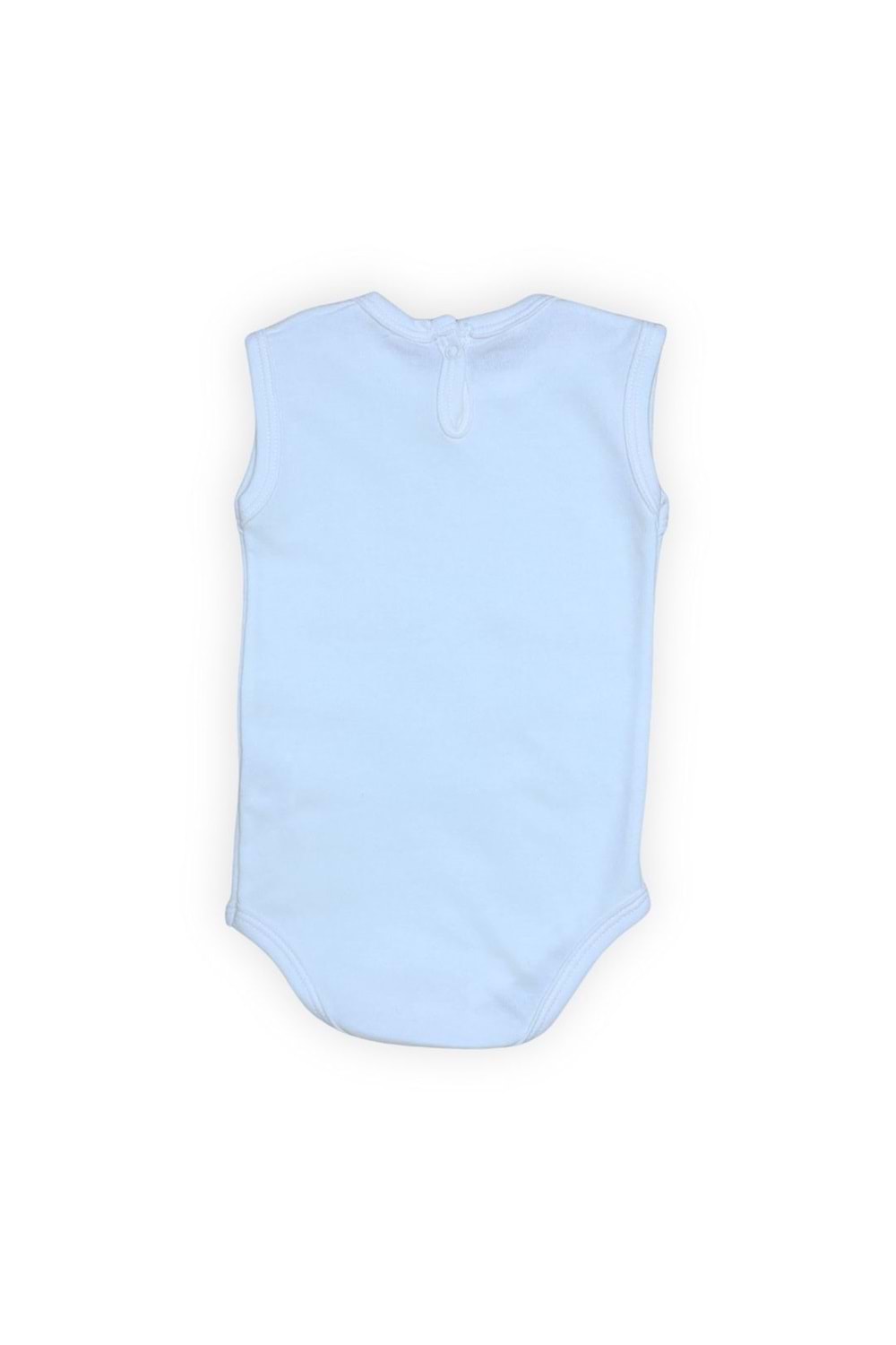 Açım Ben Kedi Baskılı Bebek Kolsuz Body Zıbın Çıtçıtlı Badi MNK0631