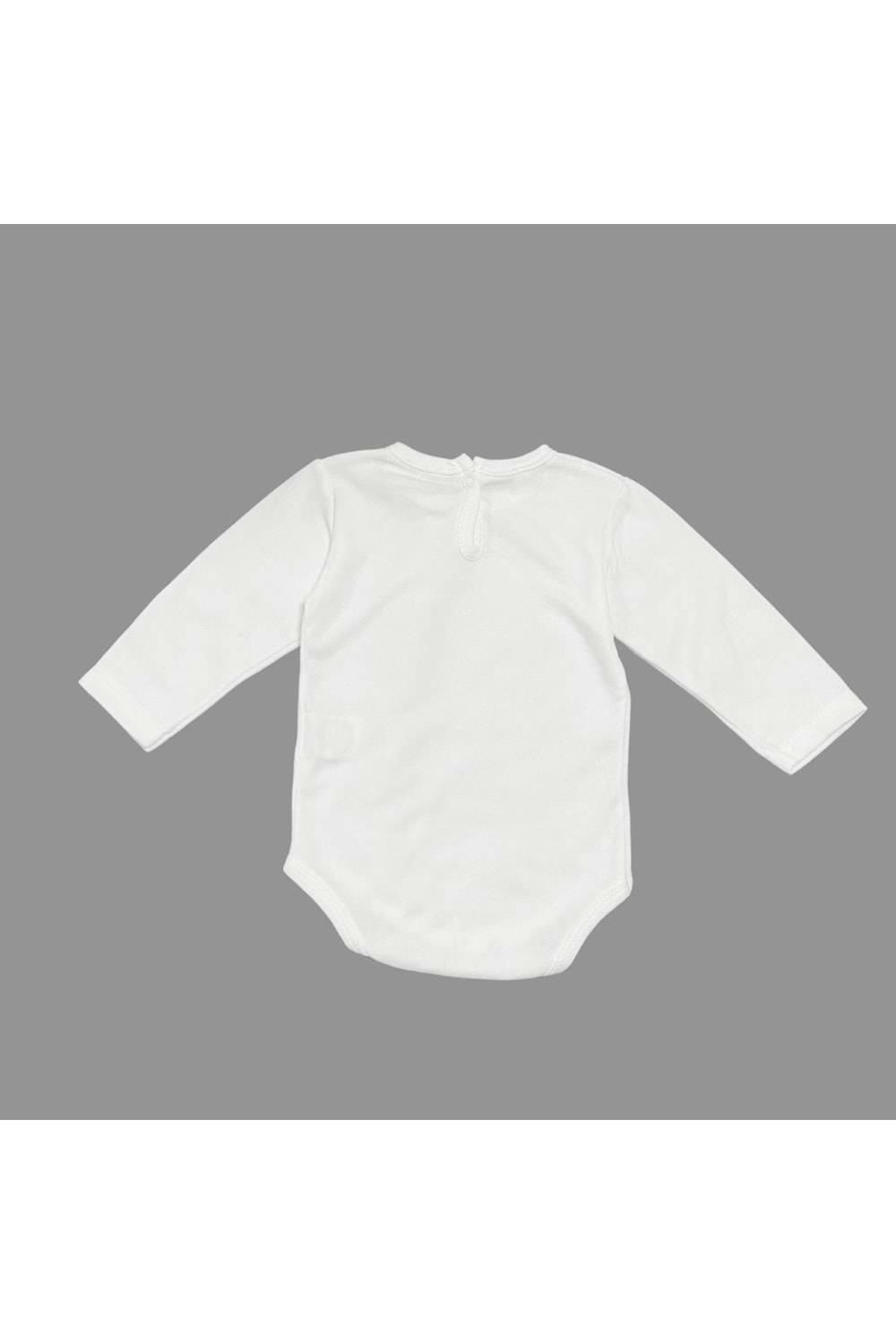 Ben Keyfim Ve Keyfimin Kahyası Baskılı Uzun Kollu Bebek Body Zıbın Çıtçıtlı Badi MNK0632