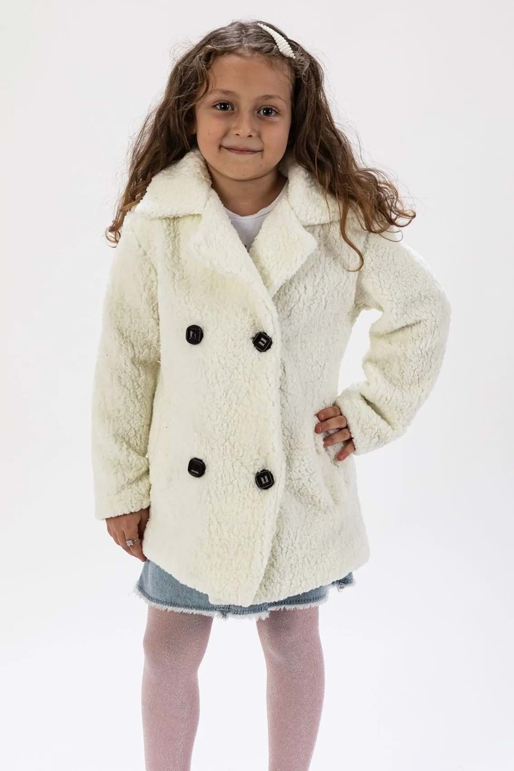 Kuzu Polar Kumaş Kışlık Çocuk Mont MNK0652