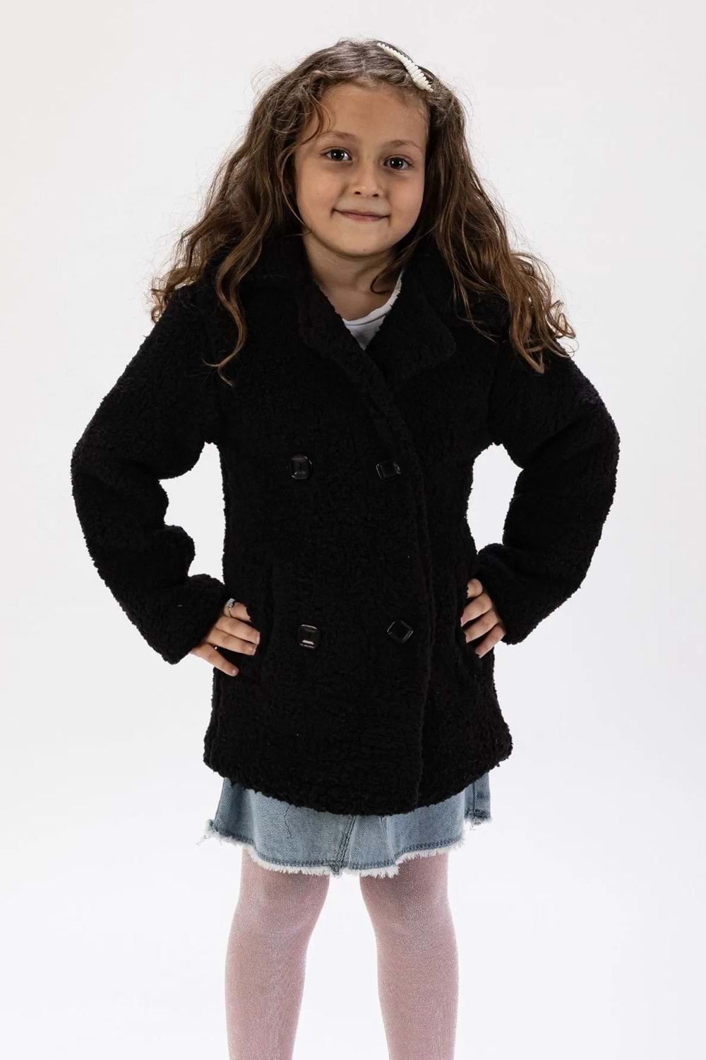 Kuzu Polar Kumaş Kışlık Çocuk Mont MNK0652