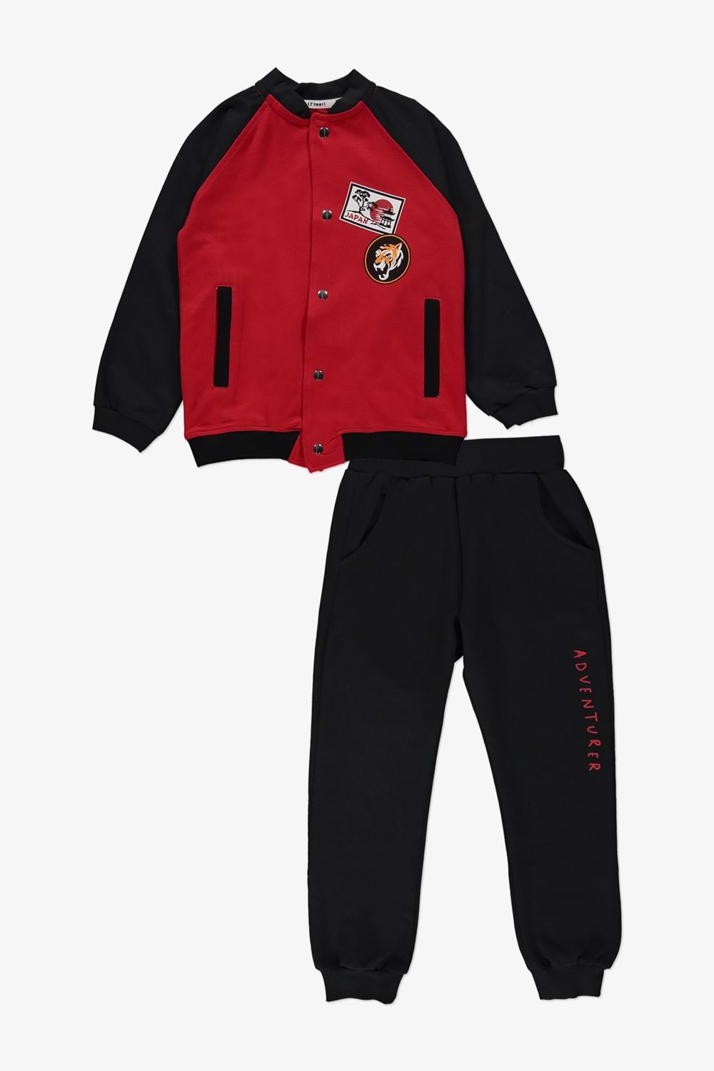 Kolej Ceketli Kaplan Motifli 2İplik Erkek Çocuk Takım MNK14234