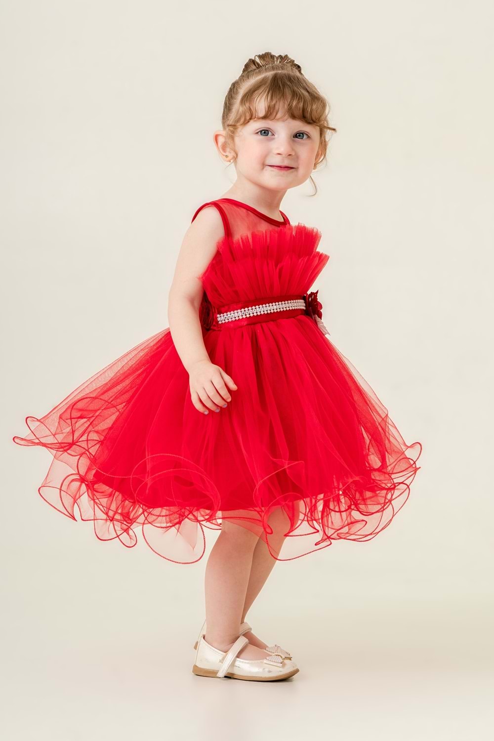 Kız Çocuk Tütülü Vena Elbise MNK285