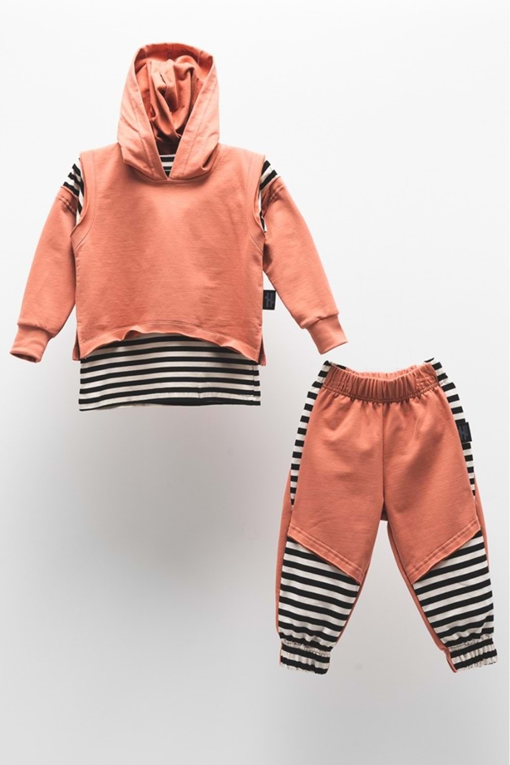 Kapşonlu Hırka, Badi Ve Pantalon Mevsimlik 2İplik Çocuk Eşofman MNK51063