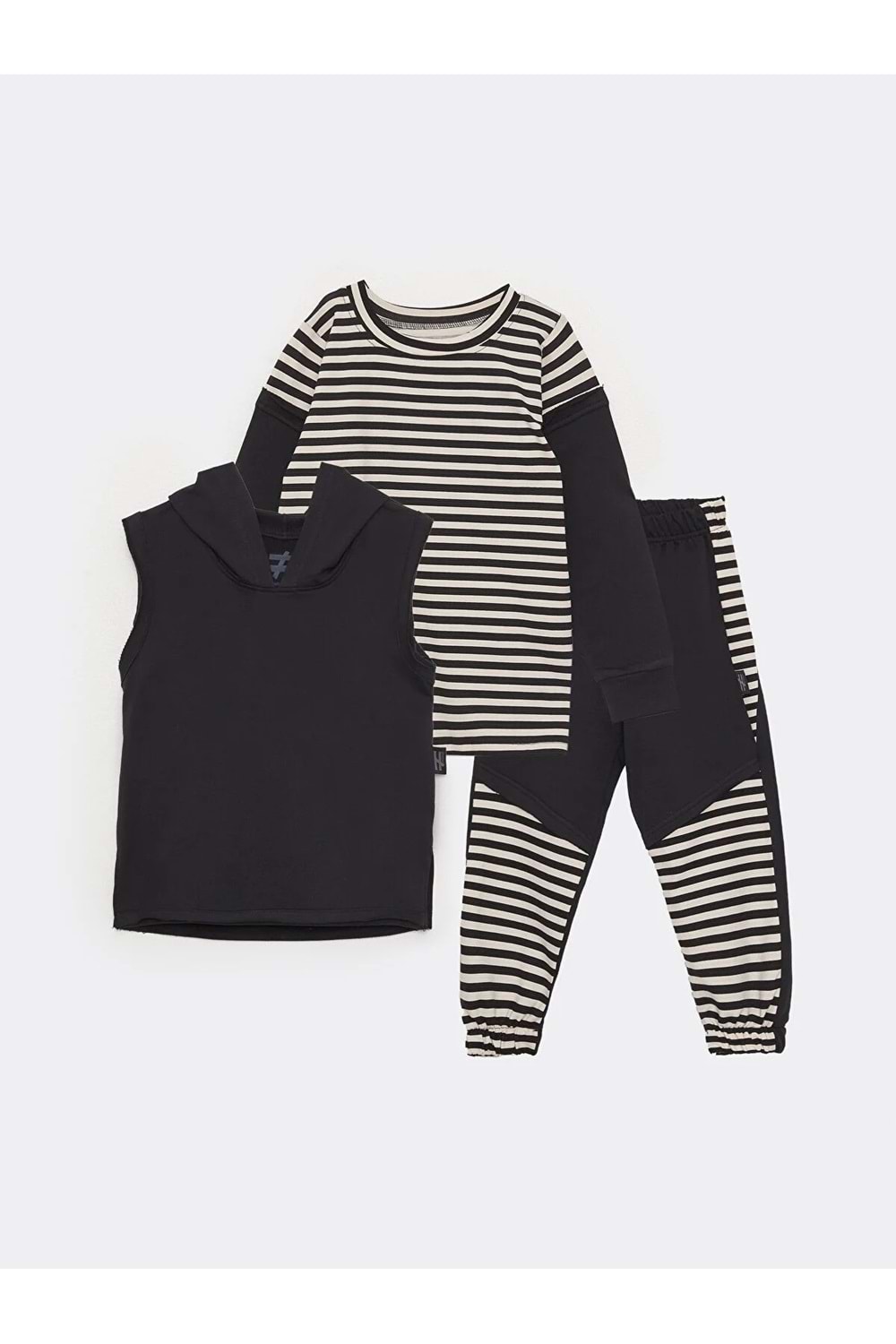 Kapşonlu Hırka, Badi Ve Pantalon Mevsimlik 2İplik Çocuk Eşofman MNK51063